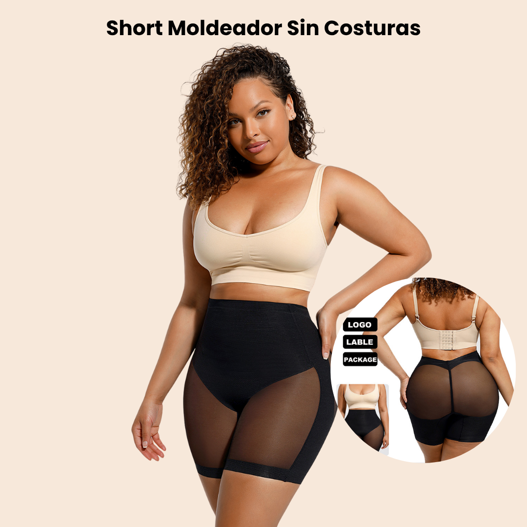 Short Moldeador Sin Costuras de Cintura Alta