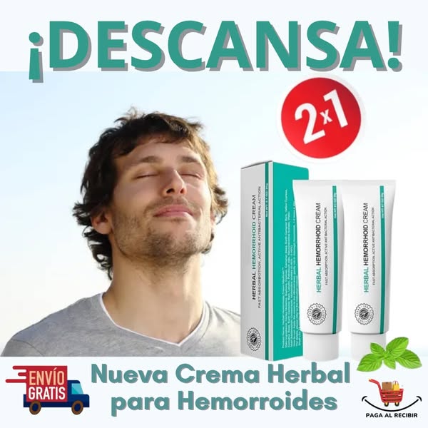 2x1 - Crema Herbal para Hemorroides