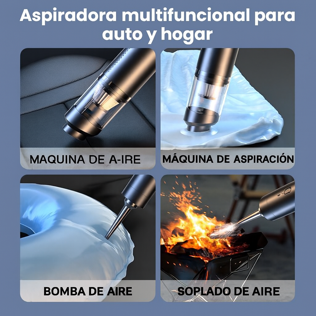 TurboClean™potente aspiradora inalámbrica para coche