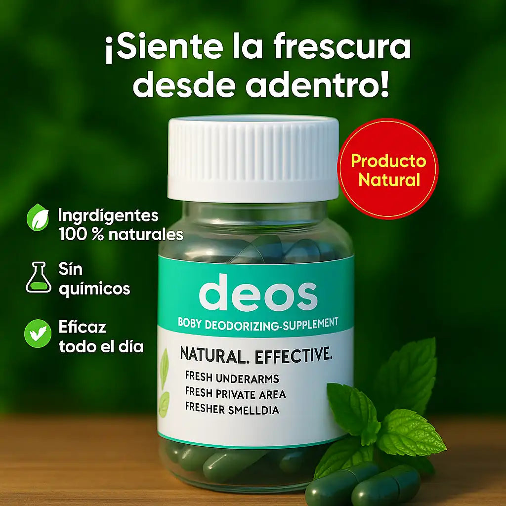 DEOS® | Suplemento Desodorante Interno – Frescura natural desde adentro