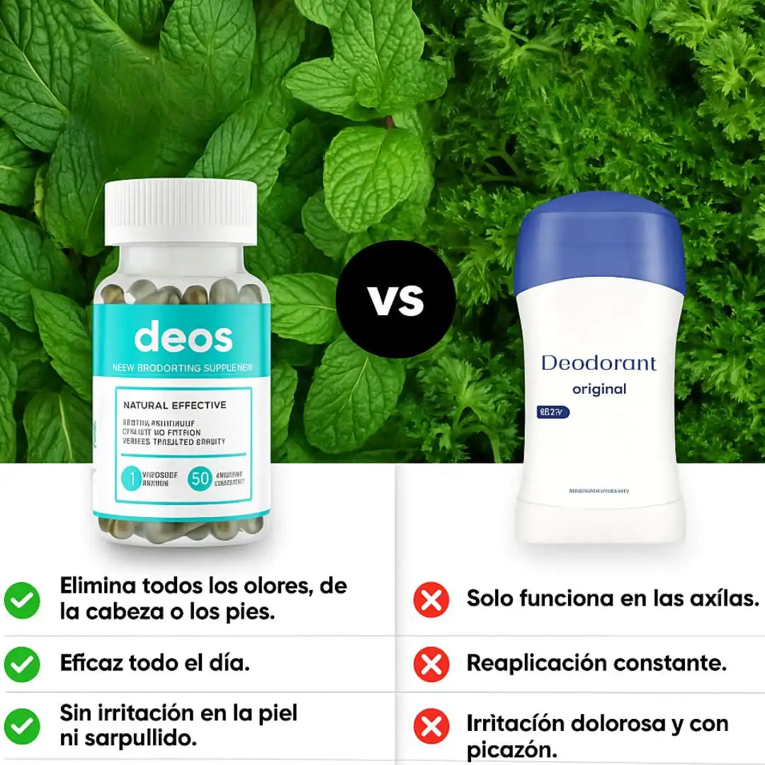 DEOS® | Suplemento Desodorante Interno – Frescura natural desde adentro