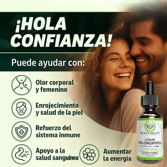 Clorofila Líquida Benevolent™ – Desintoxica, renueva y refresca